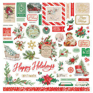 Photo Play 12x12 Cardstock Stickers - Holiday Charm