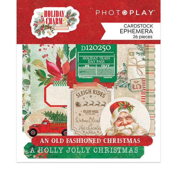 Photo Play Ephemera Die Cuts - Holiday Charm