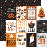 Echo Park Cut-Outs - Halloween Party - 3x4 Journaling Cards