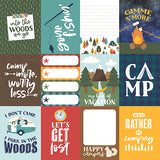 Echo Park Cut-Outs - Into the Wild - 3x4 Journaling Cards