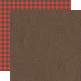 Echo Park Papers - Into the Wild - Campfire Wood - 2 Sheets