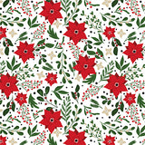 Echo Park Papers - Jingle All the Way - Christmas Flowers - 2 Sheets