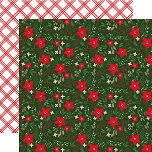 Echo Park Papers - Jingle All the Way - Festive Floral - 2 Sheets