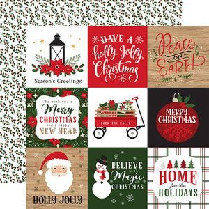 Echo Park Cut-Outs - Jingle All the Way - 4x4 Journaling Cards