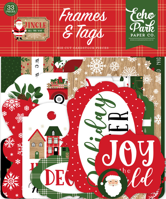 Echo Park Frames & Tags Die-Cuts - Jingle All the Way