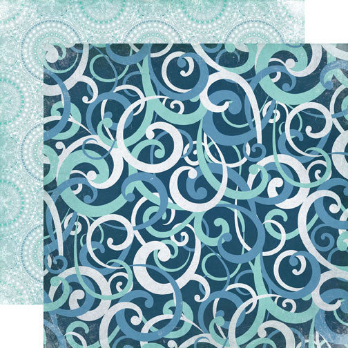 Echo Park Papers - Keepin' Cozy - Winter Swirls - 2 Sheets