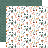 Echo Park Papers - Let's Create - Get Crafty - 2 Sheets