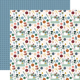 Echo Park Papers - Let's Create - Sew Cute - 2 Sheets