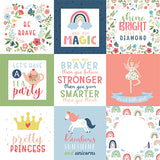 Echo Park Cut-Outs - Little Dreamer - Girl - 4x4 Journaling Cards