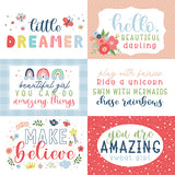 Echo Park Cut-Outs - Little Dreamer - Girl - 6x4 Journaling Cards