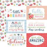 Echo Park Cut-Outs - Little Dreamer - Girl - 6x4 Journaling Cards