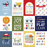 Echo Park Cut-Outs - Little Dreamer - Boy - 3x4 Journaling Cards