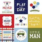 Echo Park Cut-Outs - Little Dreamer - Boy - 4x4 Journaling Cards
