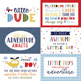 Echo Park Cut-Outs - Little Dreamer - Boy - 6x4 Journaling Cards