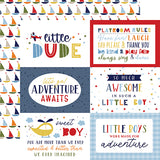 Echo Park Cut-Outs - Little Dreamer - Boy - 6x4 Journaling Cards