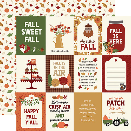 Echo Park Cut-Outs - I Love Fall - 3x4 Journaling Cards