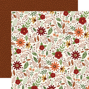 Echo Park Papers - I Love Fall - Fall Flowers - 2 Sheets