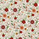 Echo Park Papers - I Love Fall - Fall Flowers - 2 Sheets