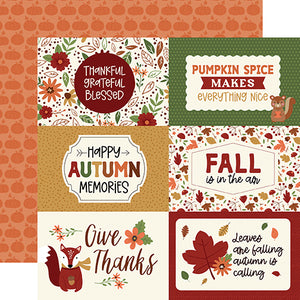 Echo Park Cut-Outs - I Love Fall - 6x4 Horizontal Journaling Cards