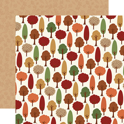 Echo Park Papers - I Love Fall - Autumn Woods - 2 Sheets