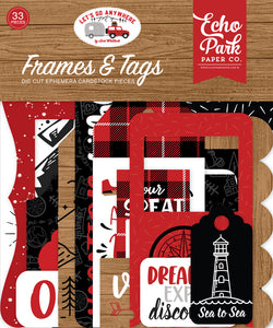 Echo Park Frames & Tags Die-Cuts - Let's Go Anywhere