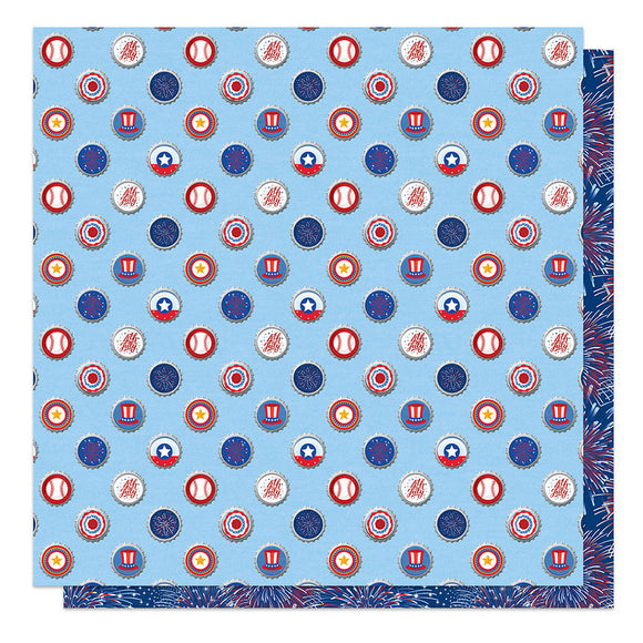 Photo Play Papers - Land That I Love - Cold Soda - 2 Sheets