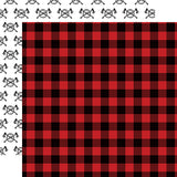 Echo Park Papers - Let's Lumberjack - Flannel - 2 Sheets