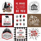 Echo Park Cut-Outs - Let's Lumberjack - 4x4 Journaling Cards