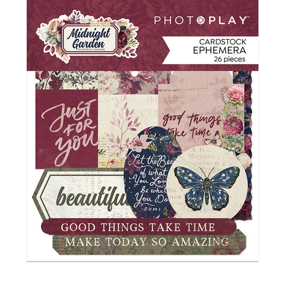 Photo Play Ephemera Die Cuts - Midnight Garden