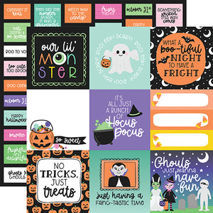 Echo Park Cut-Outs - Monster Mash - 4x4 Journaling Cards