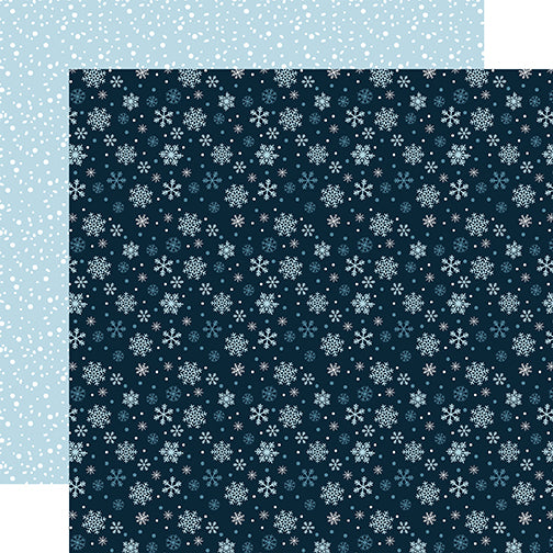 Echo Park Papers - The Magic of Winter - Winter Snow - 2 Sheets