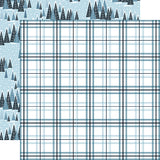 Echo Park Papers - The Magic of Winter - Cold Plaid - 2 Sheets