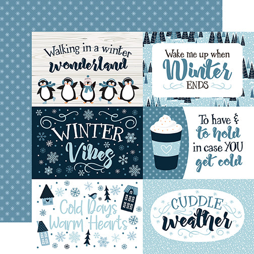 Echo Park Cut-Outs - The Magic of Winter - 6x4 Journaling Cards