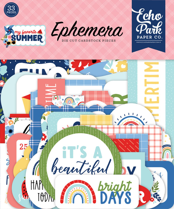 Echo Park Ephemera Die-Cuts - My Favorite Summer