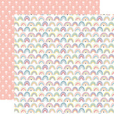 Echo Park Papers - New Day - Radiant Rainbows - 2 Sheets