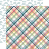 Echo Park Papers - New Day - Perfect Day Plaid - 2 Sheets