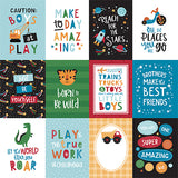Echo Park Cut-Outs - Play All Day - Boy - 3x4 Journaling Cards