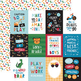 Echo Park Cut-Outs - Play All Day - Boy - 3x4 Journaling Cards