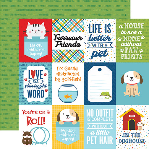 Echo Park Cut-Outs - Pets - 3x4 Journaling Cards