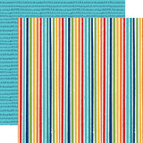 Echo Park Papers - Pets - Bright Stripes - 2 Sheets