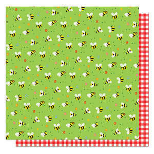 Photo Play Papers - Go Outside and Play - Busy Bee - 2 Sheets