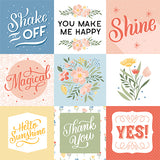 Echo Park Cut-Outs - Salutations No. 1 - 4x4 Journaling Cards