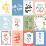 Echo Park Cut-Outs - Salutations No. 1 - 3x4 Journaling Cards
