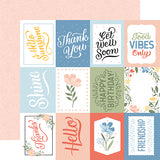 Echo Park Cut-Outs - Salutations No. 1 - 3x4 Journaling Cards