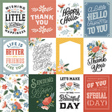 Echo Park Cut-Outs - Salutations No. 2 - 3x4 Vertical Journaling Cards