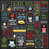 Echo Park Papers - School Rules - School Is Cool - 2 Sheets