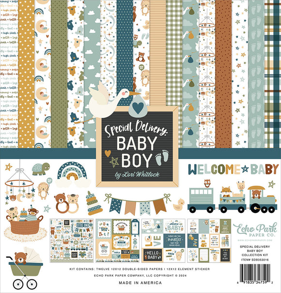 Echo Park Collection Kit - Special Delivery Baby - Boy