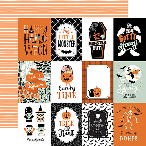 Echo Park Cut-Outs - Spooktacular Halloween - 3x4 Journaling Cards