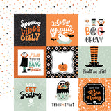 Echo Park Cut-Outs - Spooktacular Halloween - 4x4 Journaling Cards