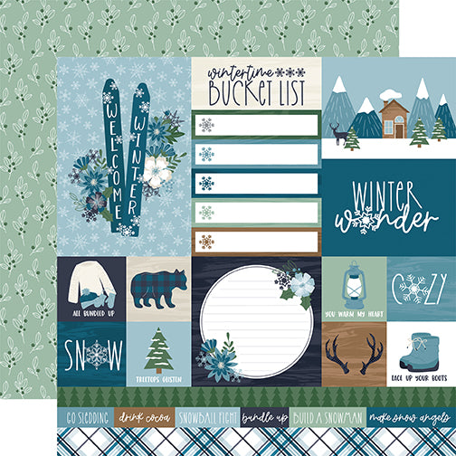 Echo Park Cut-Outs - Snowed In - Multi Journaling Cards